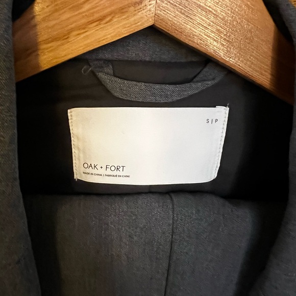 OAK + FORT Charcoal Gray Pantsuit - Picture 4 of 7